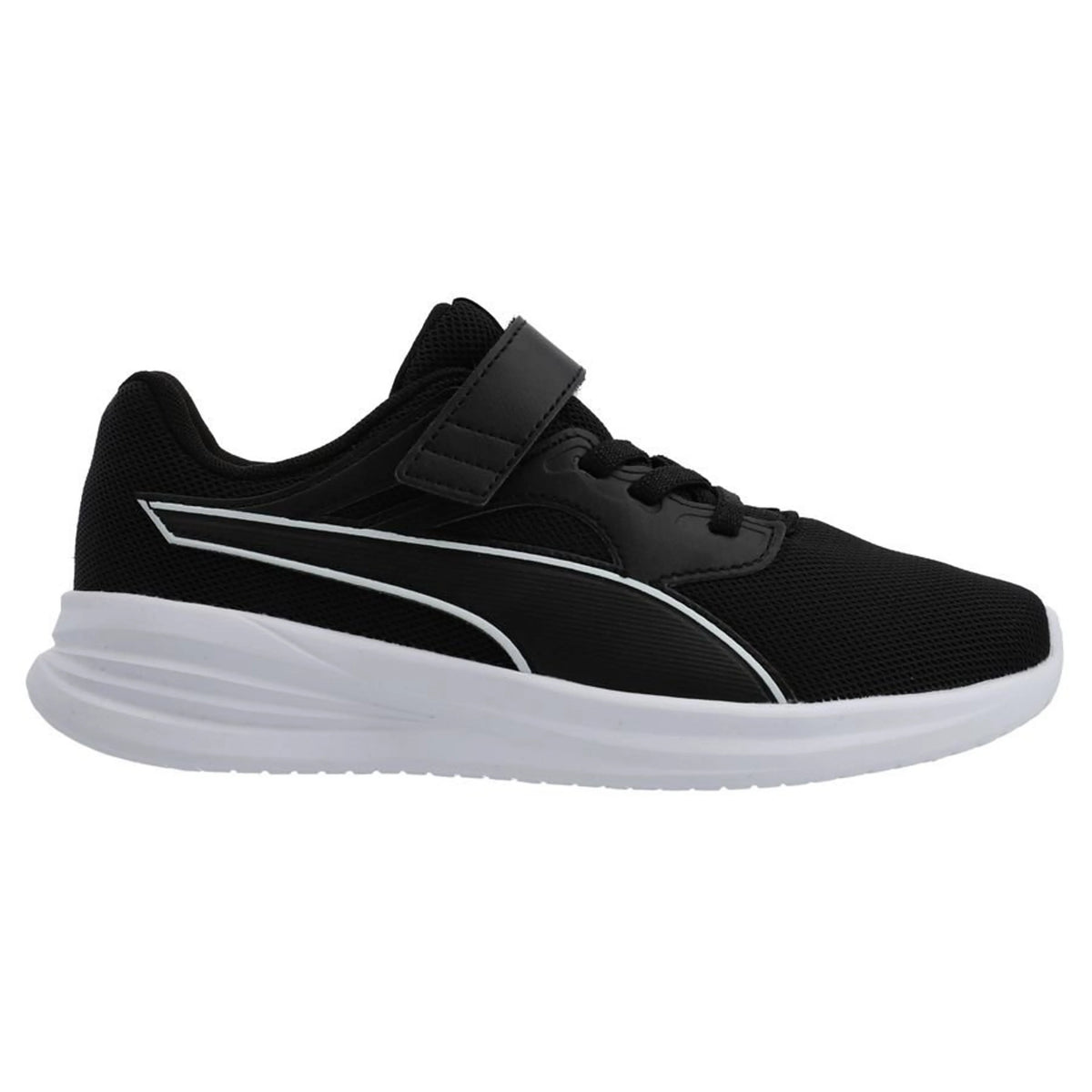 Puma Flyer Flex AC – White/Black (Kids) - Puma 37638301