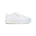 Puma Mayze Leather – White/Team Gold (Kids) - Puma 38452801