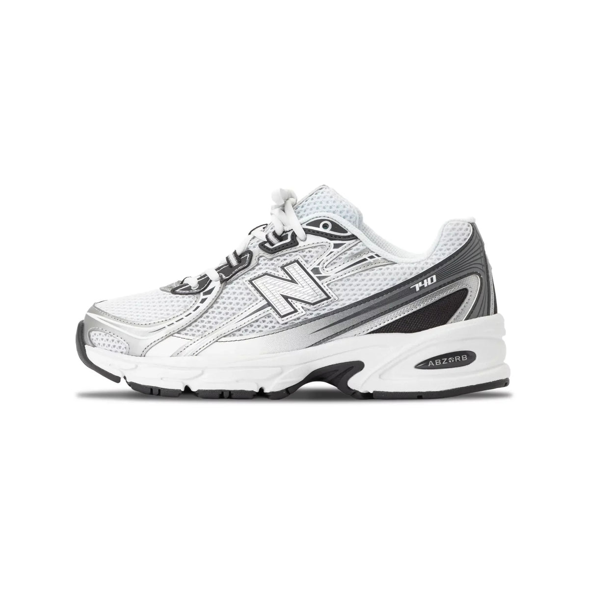 New Balance 740 – White/Metallic Silver/Black (Unisex) - New Balance U740PH2