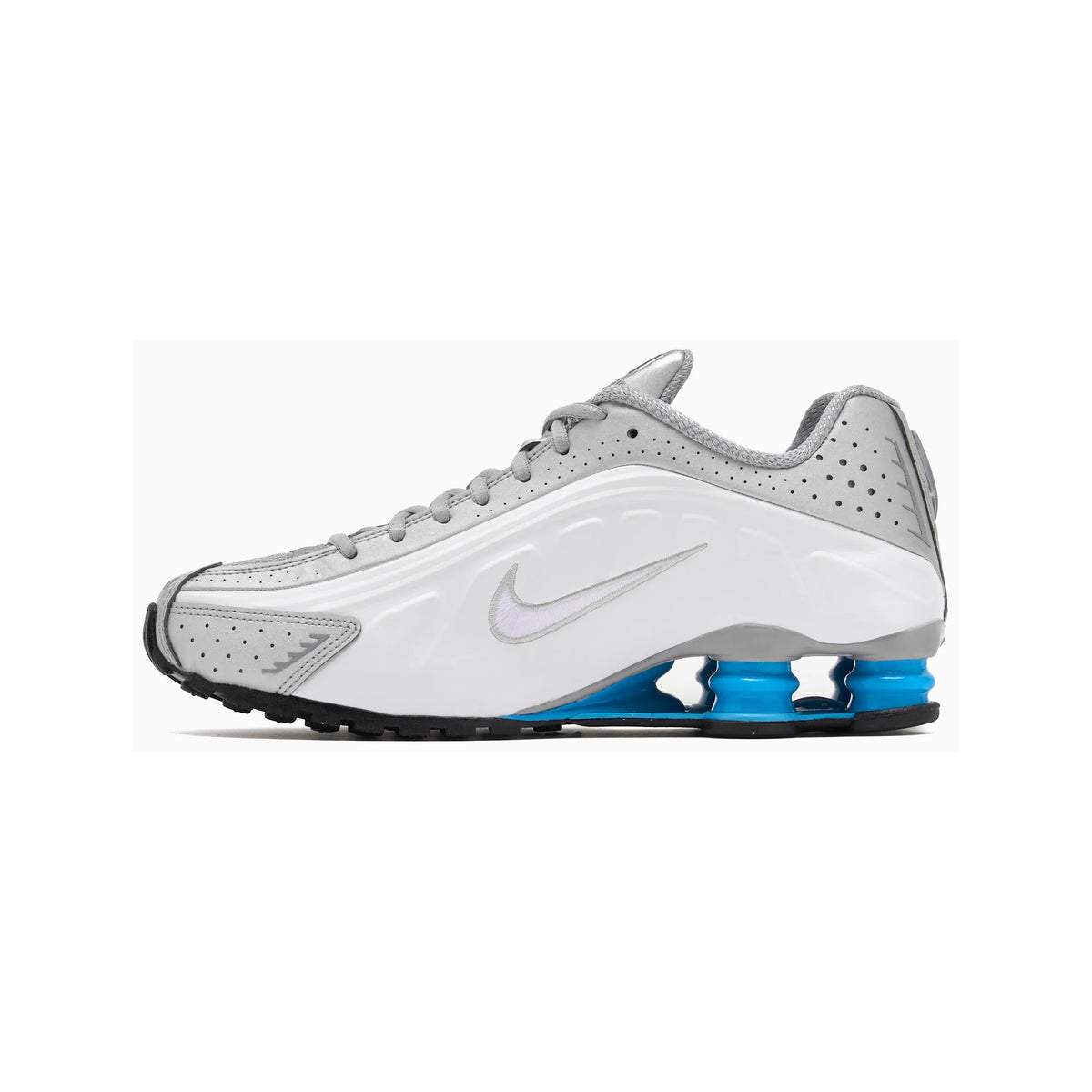 Nike Shox R4 – Metallic Silver/Blue Lagoon - Nike HQ1988-005